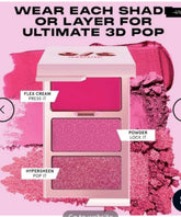 ONE/SIZE - Cheek Clapper 3D Blush Trio Palette - Gworly Pop