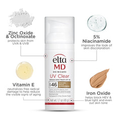 EltaMD UV Clear Tinted Broad-Spectrum SPF 46 —