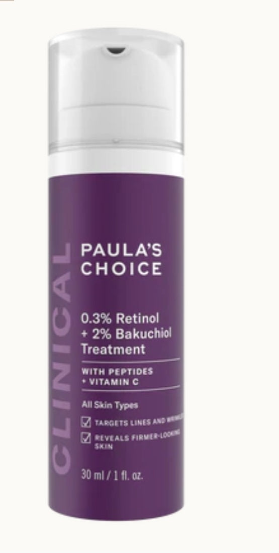 PAULAS CHOICE 
0.3% Retinol + 2% Bakuchiol Treatment