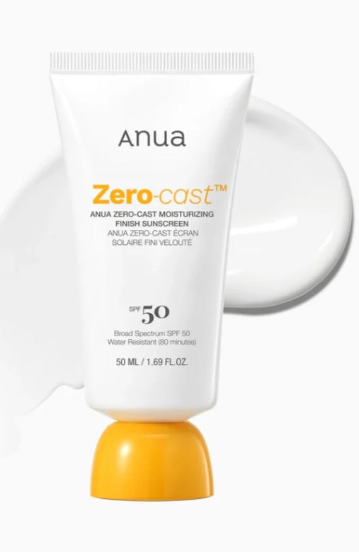 Anua Zero-Cast Moisturizing Finish Sunscreen 50ml