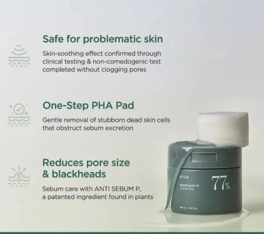 Anua - Heartleaf 77% Clear Pad 160 ml
