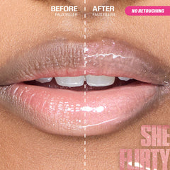 Huda Beauty | Icy Nude FAUXFILLER Lip Gloss