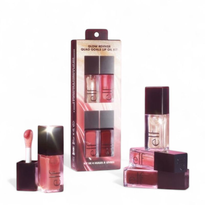 ELF | Glow Reviver Quad Goals Lip Oil Kit