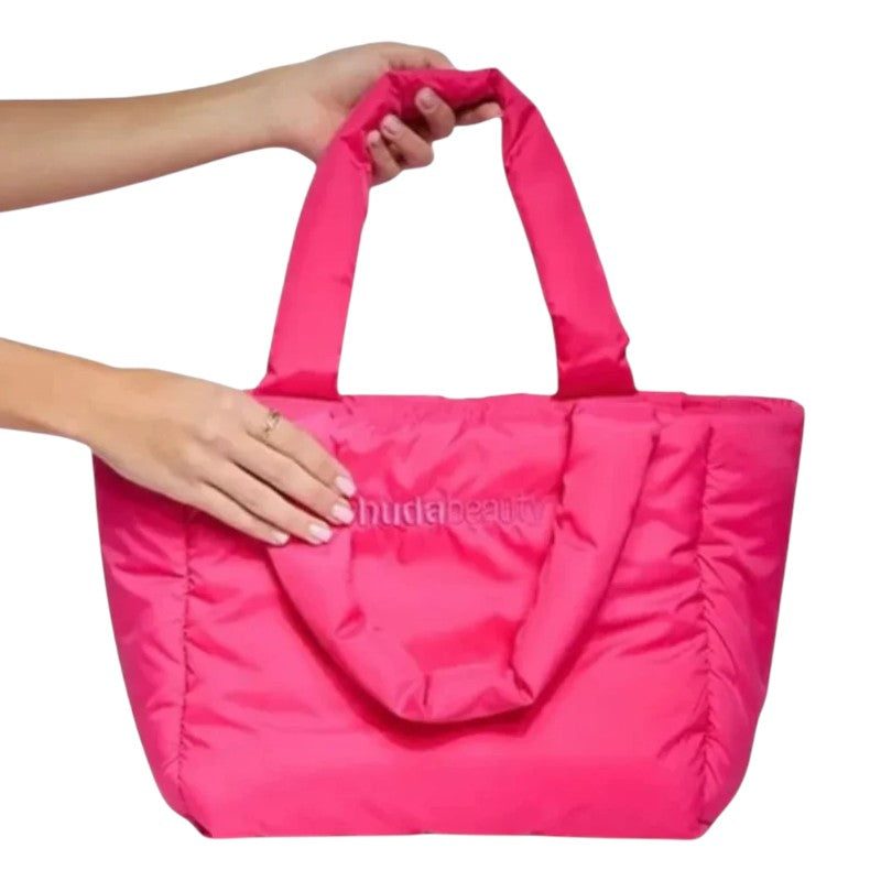 Huda Beauty | Pink Tote Bag – Stylish Functional Beauty Essential