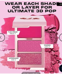 ONE/SIZE - Cheek Clapper 3D Blush Trio Palette - Gworly Pop